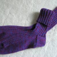 Socken - Gr. 43 - handgestrickt - extra dick 8fädig Bild 1