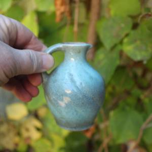 kleine Vase Krug türkis WGP Keramik Vintage 30er 40er Jahre Art Deco Germany Bild 1