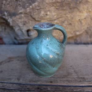 kleine Vase Krug türkis WGP Keramik Vintage 30er 40er Jahre Art Deco Germany Bild 3