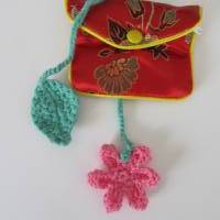 Nabelschnurbändchen Blume und Blatt - Geburt - 100% Baumwolle Bild 6