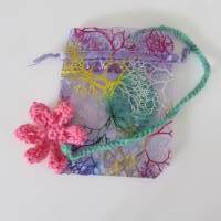 Nabelschnurbändchen Blume und Blatt - Geburt - 100% Baumwolle Bild 9
