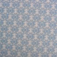 Puppenhaus Tapete Ornament / Blumen 30 x 44 cm grün oder blau Bild 1