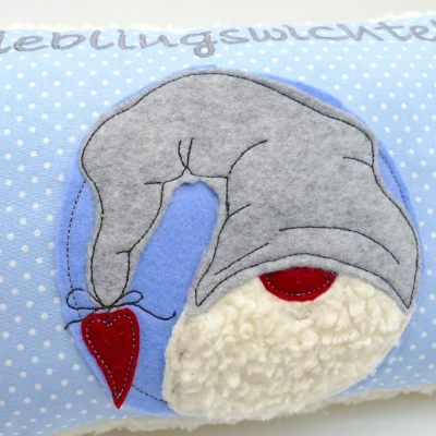 Kuschelkissen Wichtel Tomte Zwerg Rentier Rednose Elch Reh Rudolph Nikolaus - Weihnachten- Kissen mit Namen