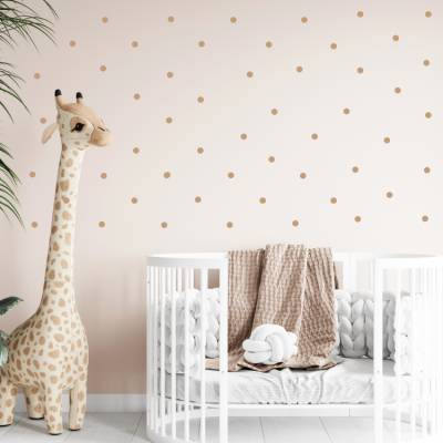 52St. Wandsticker Wandtattoo PUNKTE Kinderzimmer Babyzimmer Wanddeko Set Kinderzimmerdeko, Wandaufkleber