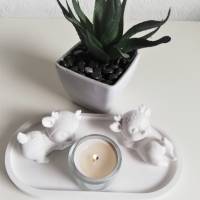 Raysin Tablett mit Teelichtglas, Entspannung, Wellnessoase, Wohlfühloase, Weihnachten, Winter Bild 2
