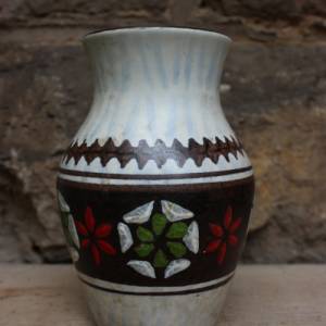 kleine Jasba Vase 172 /15 Handgemalt Keramik 50er Jahre West Germany Bild 2