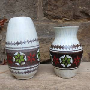 kleine Jasba Vase 172 /15 Handgemalt Keramik 50er Jahre West Germany Bild 6