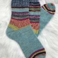Handgestrickte Socken Größe 44/45 Bild 1