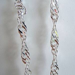 Keshi Perlenanhänger an 925 Silber Singarpurkette 45 oder 60 cm Bild 5