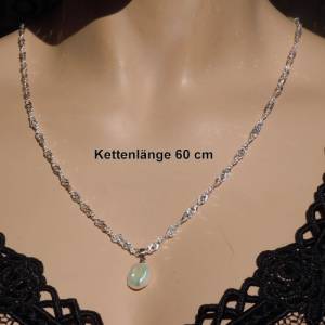 Keshi Perlenanhänger an 925 Silber Singarpurkette 45 oder 60 cm Bild 7