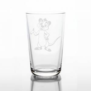 Personalisiertes Trinkglas für Kinder mit Namen und Motiv | Kinderglas mit Gravur | Kindergeschirr Erdmännchen Bild 3