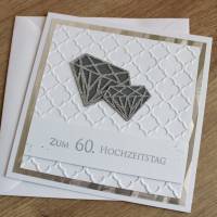 Glückwunschkarte "Diamantene Hochzeit" aus der Manufaktur Karla Bild 3