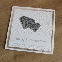 Glückwunschkarte "Diamantene Hochzeit" aus der Manufaktur Karla Bild 5