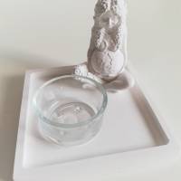 Raysin Tablett mit Teelichtglas, Entspannung, Wellnessoase, Wohlfühloase, Weihnachten, Winter Bild 3