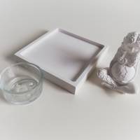 Raysin Tablett mit Teelichtglas, Entspannung, Wellnessoase, Wohlfühloase, Weihnachten, Winter Bild 4