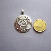 runder Charms Metallanhänger Keltischer Knoten Antiksilber Bild 3