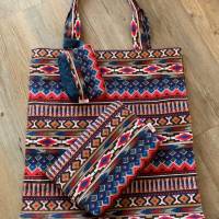 Mom's bag, Shopper XXL - Canvas Cotton mit Portemonnaie und Kosmetiktasche Bild 5