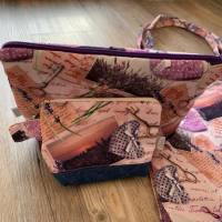 Mom's bag, Shopper XXL - Canvas Cotton mit Portemonnaie und Kosmetiktasche Bild 9