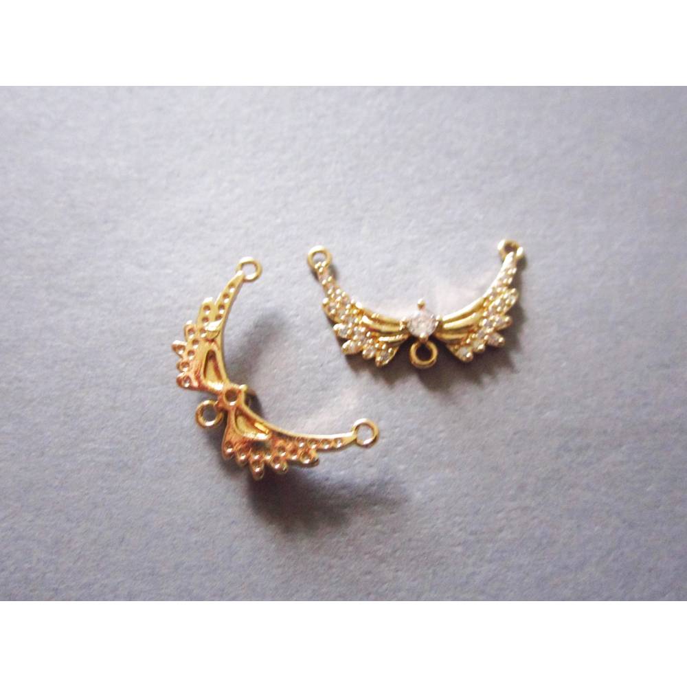 2 Stück 925 Sterlingsilber Ösenösen Mit Zirkonia - Schmuckzubehör Für Halsketten