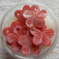 1 Döschen Perlmutperlen in Blütenform Bild 1
