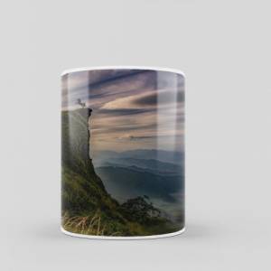 Kaffeetasse mit Landschaftsmotiv und Spruch, Spruchtasse als perfekte Geschenkidee, spülmaschinenfeste Tasse aus Keramik Bild 5