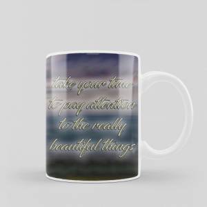 Kaffeetasse mit Landschaftsmotiv und Spruch, Spruchtasse als perfekte Geschenkidee, spülmaschinenfeste Tasse aus Keramik Bild 6