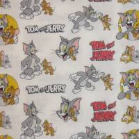 14,50 EUR/m Baumwollstoff Tom & Jerry auf weiß Lizenzstoff Webware 100% Baumwolle Bild 7