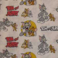 14,50 EUR/m Baumwollstoff Tom & Jerry auf weiß Lizenzstoff Webware 100% Baumwolle Bild 9