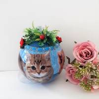 Geburtstag Geschenk Fensterschmuck Katzen Acrylkugel zum Aufhängen Bild 1