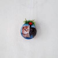 Geburtstag Geschenk Fensterschmuck Katzen Acrylkugel zum Aufhängen Bild 4