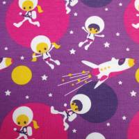 Liandlo Bio-Jersey Astronauten lila/pink Rest 1m Bild 1