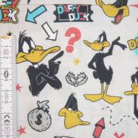 12,90 EUR/m Baumwollstoff Looney Tunes Duffy Duck auf hellgrau Lizenzstoff Webware 100% Baumwolle Bild 10
