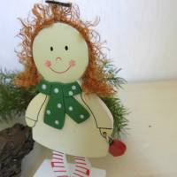 Engel  Figur als Holz zum basteln oder dekorieren für die Weihnachtszeit Bild 2