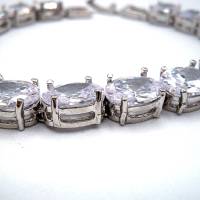 925 Silber Kristall VintageTennis Armband Bild 2