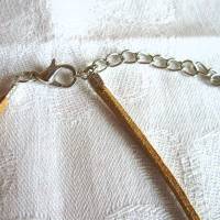 Halskette Achat-Donut in grau-braun handgemacht von Hobbyhaus Bild 2