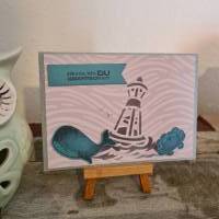 Geburtstagskarte - Wasser - Boje - Wal - Krabbe Bild 2