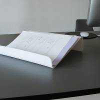 Design-Briefablage - oder Lese-/Buch- und Tablet-Halter, weiss Bild 3