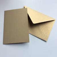 Karten und Umschläge A6/C6 metallic in gold, Silber und blaugold, 5 Doppelkarten und 5 Umschläge edel glänzend Bild 9