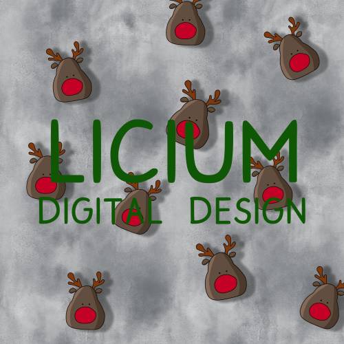 Endlosmuster für Stoffe - Patterndesign - Nahtlosmuster -Rentier Weihnachten- digitale Datei