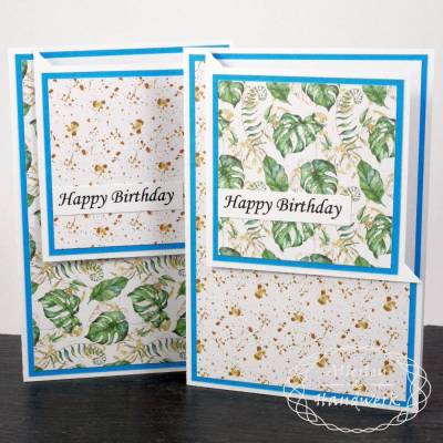 Gutscheinkarte "Felix" ● A6 ● Geburtstag hellblau