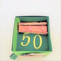 Geldgeschenk 40.,50. Geburtstag Frosch Geschenkschachtel Box Bild 4