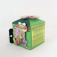 Geldgeschenk 40.,50. Geburtstag Frosch Geschenkschachtel Box Bild 5