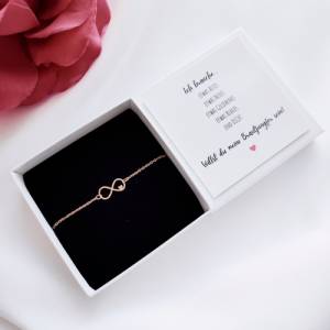 Brautjungfer fragen Karte & Armband – mit Geschenkbox | Bridesmaid Geschenk Bild 1