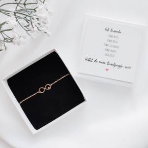 Brautjungfer fragen Karte & Armband – mit Geschenkbox | Bridesmaid Geschenk Bild 2