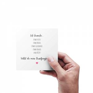 Brautjungfer fragen Karte & Armband – mit Geschenkbox | Bridesmaid Geschenk Bild 4