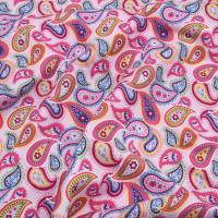 Jersey Baumwolljersey Stoff "Paisley Muster" rosa Bild 3