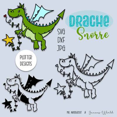 Plotterdatei Janeas World Drache Snørre