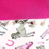 Kissenhülle Kinderkissenhülle Pferdchen in rosa genäht von Hobbyhaus Bild 2