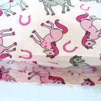 Kissenhülle Kinderkissenhülle Pferdchen in rosa genäht von Hobbyhaus Bild 5