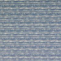 14,00 Euro/m Jersey unregelmäßige Stzreifen, jeansblau/weiß Bild 1